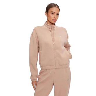 Guess Hoodies & sweatvesten, Dames, Beige, L, Nylon, Cecilia Scuba Zip