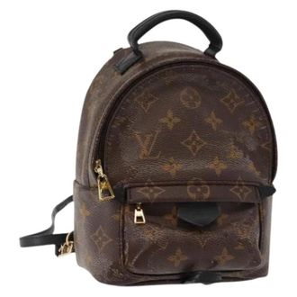 Louis Vuitton Pre-owned Backpacks, female, Brown, Size: ONE SIZE Pre-owned Canvas Backpack