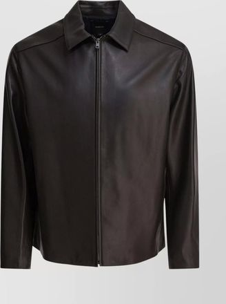 Vince collared long sleeves smooth finish jackets