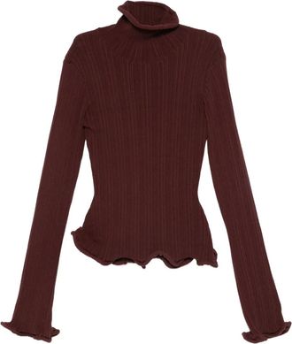 Séfr Paloma ribbed trumpet sweater - Red