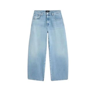 7 For All Mankind Loose-fit Jeans, female, Blue, Size: W28 Bonnie Curvilinear Jeans