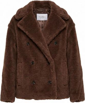 Max Mara Alcuno Korte Dubbelzijdige Jas - Dames - Jassen - Bruin - XS - Wol - Jassen