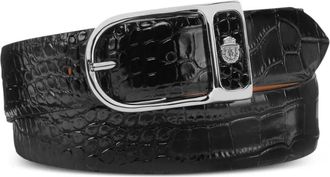 Billionaire Boys Club Cintura goffrata in pelle effetto coccodrillo - Nero