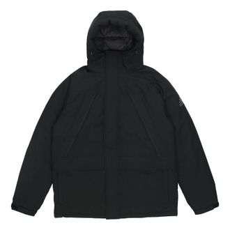 adidas Stay Warm Outdoor Sports Zipper hooded down Jacket Black GK0667