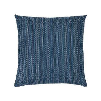 Elaine Smith Kaleidoscope Chenille Micro Check Indoor & Outdoor Woven Accent Pillow in Midnight at Nordstrom, Size 20X20