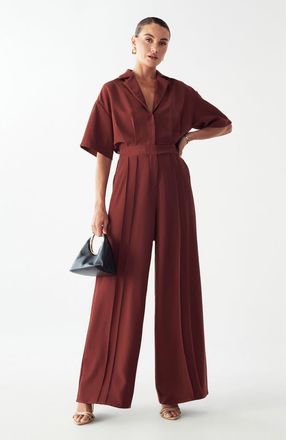 BWLDR Ria Jumpsuit in Brick Red at Nordstrom, Size 14