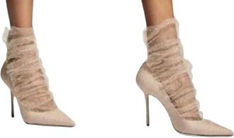 Jimmy Choo London Ballet Pink Lavish Tulle Pumps Size 39.5