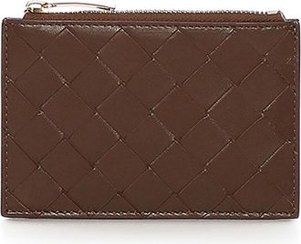 Bottega Veneta Intrecciato Zip Card Holder