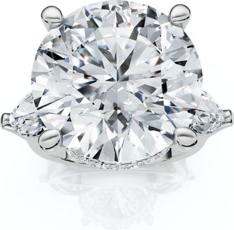 Pompeii3 11.75ct Diamond Marquise Accent Ring, 14k Gold or Platinum Lab Grown