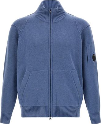C.P. Company Zip Cardigan - Heren - Vesten - Blauw - 2XL - Wol - Truien & Vesten