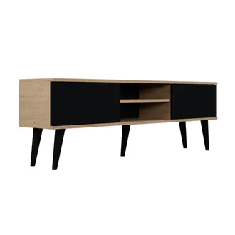 Les Tendances Mobile Tv Toronto Nero E Marrone 160cm