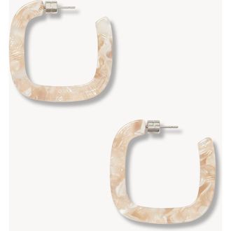 Machete Jewelry Midi Square Hoops in Chiffon at Nordstrom