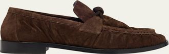 Bottega Veneta Mens Astaire Supple Suede Loafers