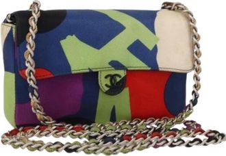 Chanel Pre-owned Mini Bags, female, Multicolor, Size: ONE SIZE Pre-owned Canvas Mini Bag