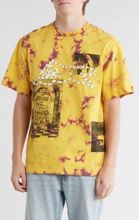 Icecream Dine & Dash Beaded Oversize Graphic T-Shirt in Daffodil at Nordstrom Rack, Size Xxx-Large