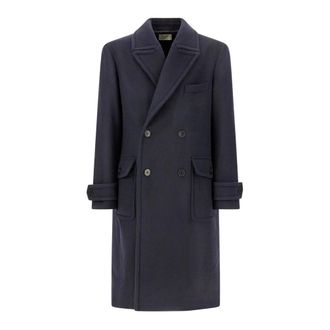 Pence 1979 Pence 1979 - Double-Breasted Coat - Heren - Mantels - Blauw - Maat: M