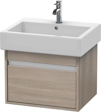 Duravit Duravit Ketho Mueble Lavabo De Pared 6686, 1 Extra&iacute;ble, 550mm, Para Vero, Color (frente/cuerpo): Decoraci&oacute;n Pino Plata - Kt668603131