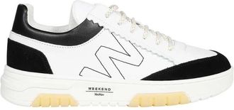 Max Mara Leren Sneakers met Logo Detail - Dames - Sneakers - Veelkleurig - 35 EU - Leer - Schoenen