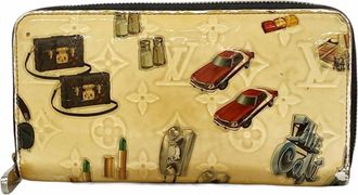 Louis Vuitton Multi-Color White Long Wallet (Bi-Fold) (Pre-Owned)