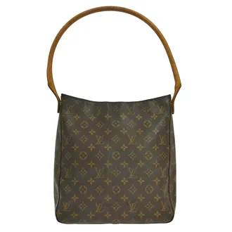 Louis Vuitton Looping Monogram Canvas Brown Canvas Handbag (Pre-Owned)