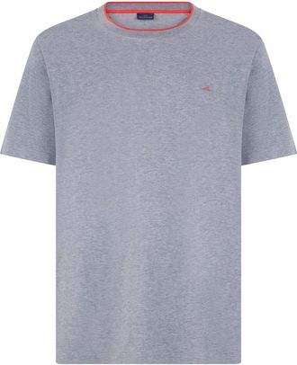 Paul & Shark T-shirt met ronde hals - Heren - T-shirts - Grijs - 2XL - Katoen - Tops