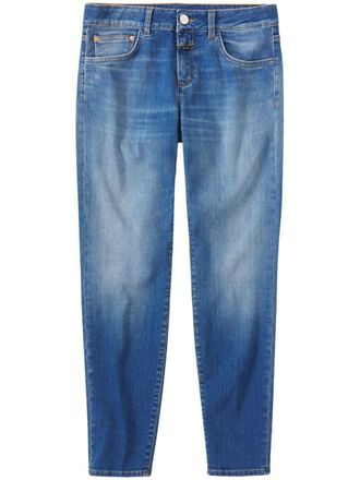 Closed Jeans skinny a vita media - Blu