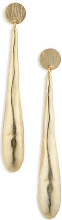 Panacea Brushed Linear Teardrop Earrings in Gold at Nordstrom Rack