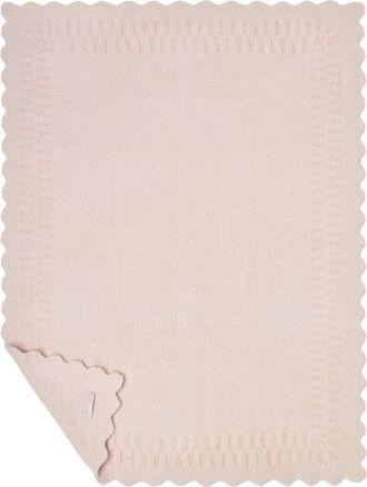 Barefoot Dreams CozyChic Cotton Seashell Texture Stoller Blanket in Pink at Nordstrom
