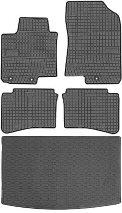 OEM Hyundai I20 Ii Hatchback De 02.2014 A 07.2020 Set - Alfombrillas De Goma Para Coche + Alfombrilla Para Maletero