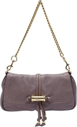 Gucci Pre-owned Croisette Tas - Dames - Pre-owned - Paars - Maat: ONE Size Leer
