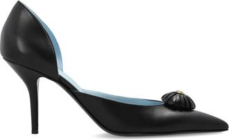 Valentino Garavani Leren Schoenen met Hak - Dames - Pumps - Zwart - 37 EU - Leer - Schoenen