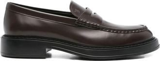 Tod's Leren Moccasin - Heren - Loafers - Bruin - 43 EU - Leer - Schoenen