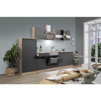 Respekta Cucina blocco cucina blocco cucina rovere grigio merle 270 cm Respecta