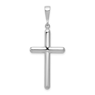 Diamond2Deal 14k White Gold Cross Pendant