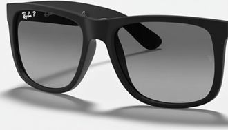 Ray-Ban Mens Justin Sunglasses Matte Frame Gradient Lens In Black/light Grey