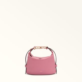Furla Nuvola Mini Bag Blush Pink Pink Claris Lux Calf Leather Woman