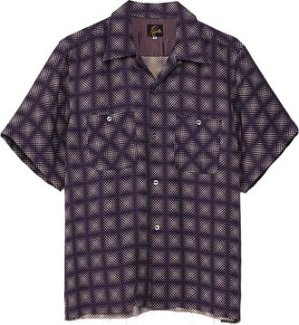 Needles checked shirt - Purple