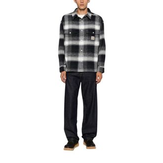 Carhartt Work in Progress Esterson Shirt - Heren - Casual Overhemden - Blauw - M - Katoen - Overhemden