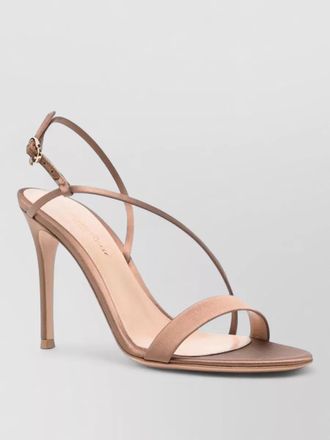 Gianvito Rossi crepe satin stretch strappy slingback sandals