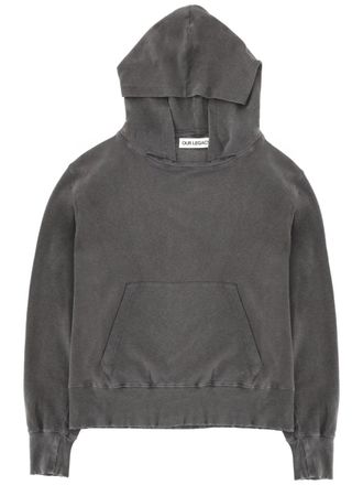 Our Legacy Neutrals Relic Faded Cotton-Linen Hoodie