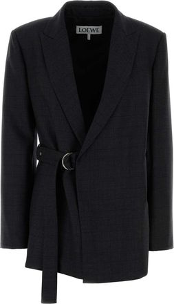 Loewe Embroidered Wool Blazer