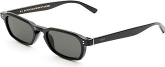 Retro Superfuture Luce Black CGO Mens Sunglasses Black Size 49