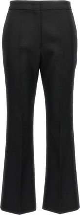 Jil Sander Black Pleated Wool Trousers