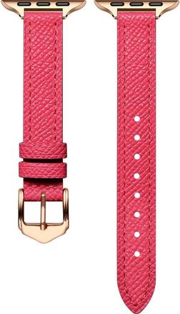 Posh Tech Cleo Skinny Leather Apple Watch Watchband in Hot Pink at Nordstrom Rack