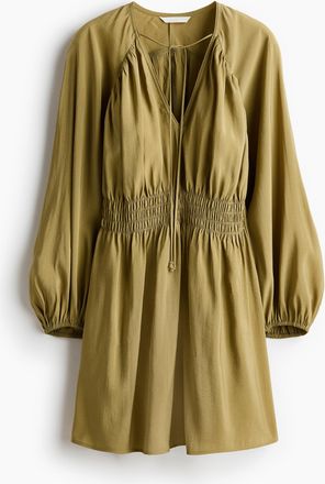 H&M Oversized Tunikakleid - Khakigr&uuml;n