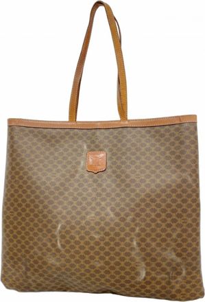 Celine Brown Pvc Tote Bag (Pre-Owned)