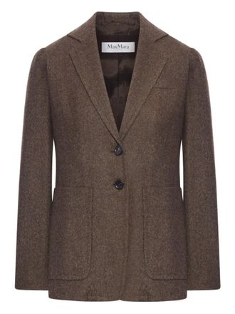 Max Mara Brown Single-breasted Blazer