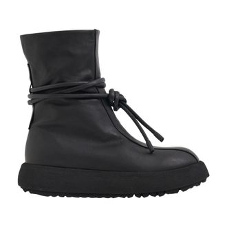 Puro Lace-up Boots, female, Black, 5 UK, Tronchetto Anticipation in Pelle