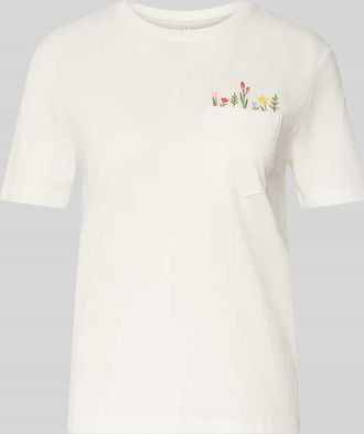 Only Regular Fit T-Shirt aus reiner Baumwolle Modell POLLY in Offwhite, Gr&ouml;&szlig;e XL