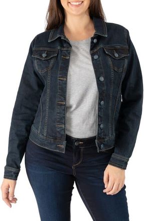 Slink Jeans Denim Trucker Jacket in Steph at Nordstrom, Size 0X